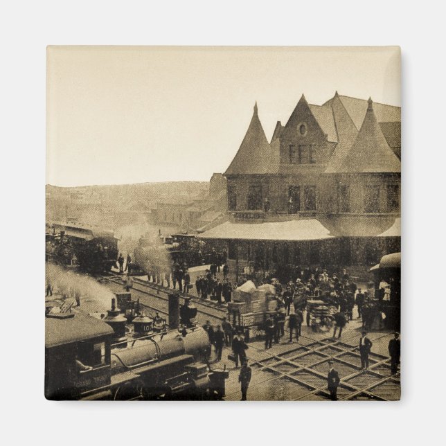 Union Station, Durand, Michigan Magnet (Front)