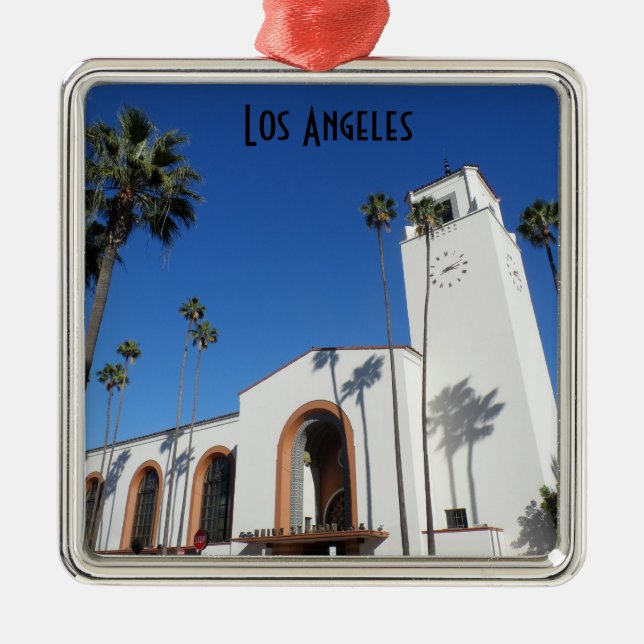 Union Station- Los Angeles Metal Tree Decoration (Front)