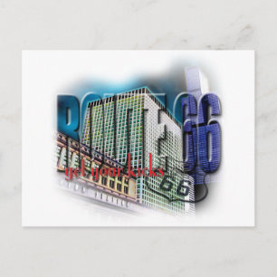 Union Station - Route 66 - Chicago Postcard