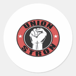 Union Strong American Flag Labour Day  Classic Round Sticker