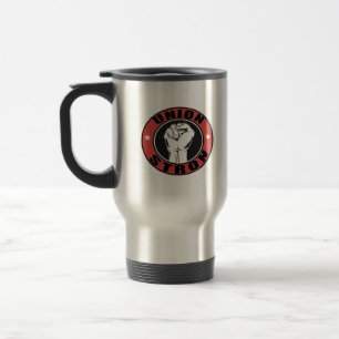 Union Strong American Flag Labour Day Travel Mug