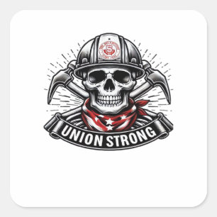 Union Strong Classic Viral Square Sticker