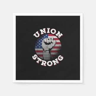 Union Strong Labour Day Napkin