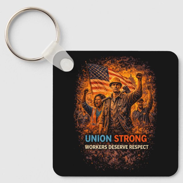Union Strong Rising Key Ring (Front)