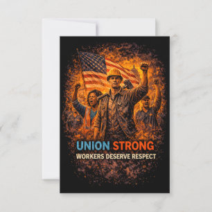 Union Strong Rising Thank You Card