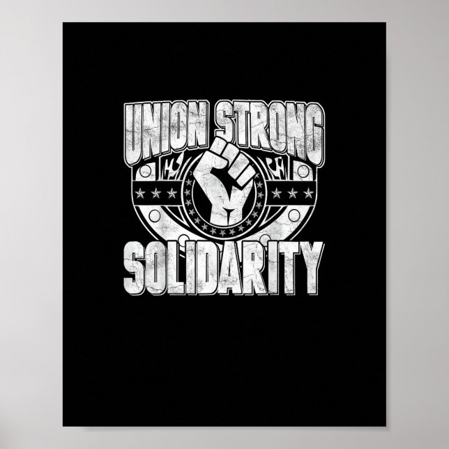Union Strong Solidarity Poster (Front)