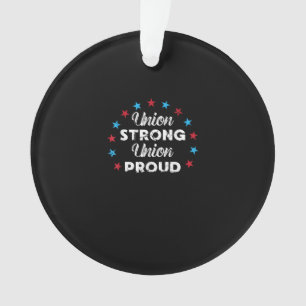 Union Strong Union Proud Patriotic Union Thug US F Ornament