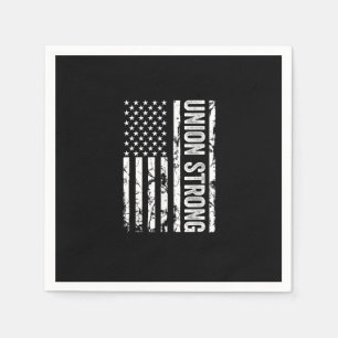 Union Workers Rights - Union Strong - Union Thug Napkin