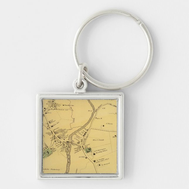 Unionport, Westchester, Schuylerville Key Ring (Front)