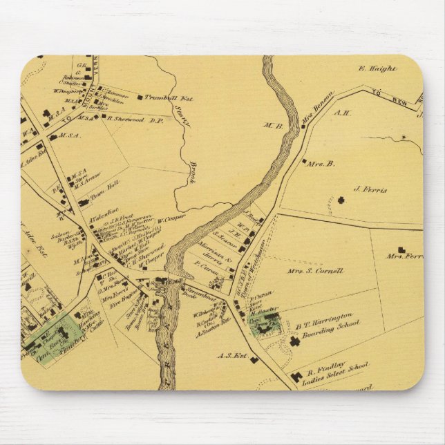 Unionport, Westchester, Schuylerville Mouse Mat (Front)