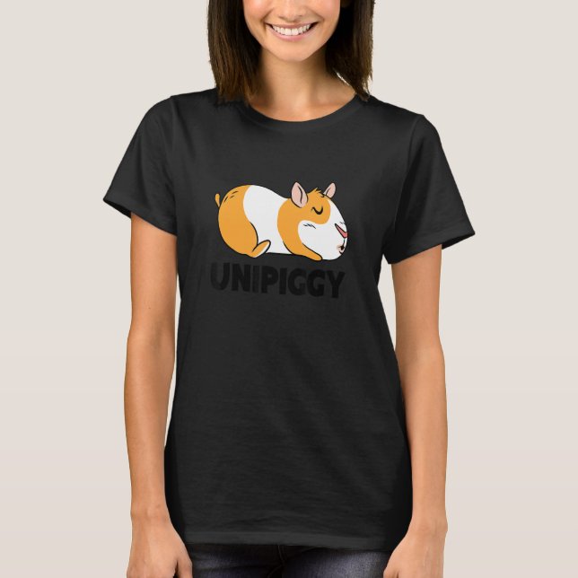 Unipiggy Graphic Guinea Pig Owner Pet Cavy Animal  T-Shirt (Front)