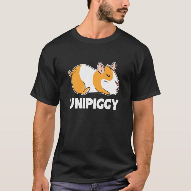 Unipiggy Graphic Guinea Pig Owner Pet Cavy Animal  T-Shirt (Front)