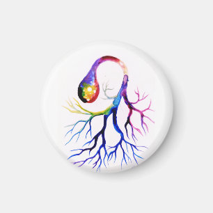 Unipolar neuron magnet