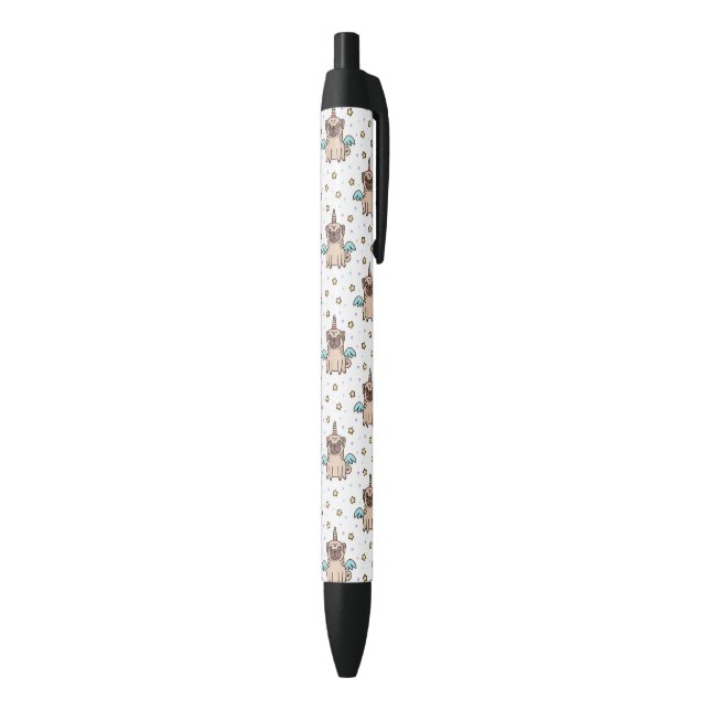 Unipug Pattern Black Ink Pen (Bottom (Vertical))