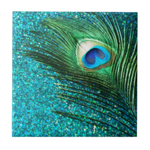 Uniqe Aqua Peacock Tile