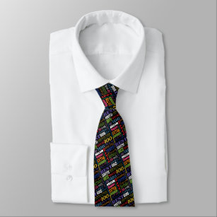 Unique 100th Birthday Party Personalised Gifts Tie
