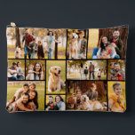 Unique 12 Photo Collage Minimalist Simple Accessory Pouch<br><div class="desc">Unique 12 Photo Collage Minimalist Simple Accessory Pouch. Carry your favourite memories with you by creating this unique and fun photo pouch utilising this easy-to-upload photo collage template with 12 pictures in various shapes and sizes to accommodate a wide range of photographic subjects. Personalise with your custom text as an...</div>