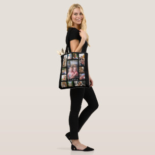 Unique 12 Photo Collage Minimalist Simple montage Tote Bag