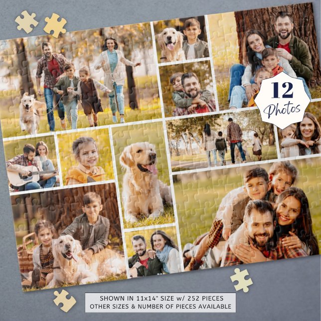 Unique 12 Photo Collage Simple Jigsaw Puzzle (Creator Uploaded)