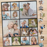 Unique 14 Photo Collage Modern 16x20 Simple  Jigsaw Puzzle<br><div class="desc">Unlock the joy of shared memories with our Cherished Memories 14-Photo Collage Jigsaw Puzzle. This delightful puzzle is perfect for celebrating the special moments with family, friends, pets, and grandparents. Whether it's a collection of your favourite snapshots from a family vacation, a series of heartwarming pet photos, or timeless images...</div>