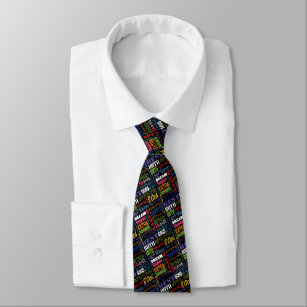 Unique  80th Birthday Party Personalised Gifts Tie