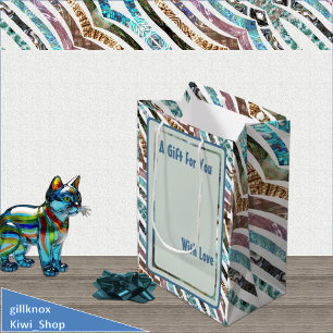 Unique Abalone Shell Strips Variety Medium Gift Bag