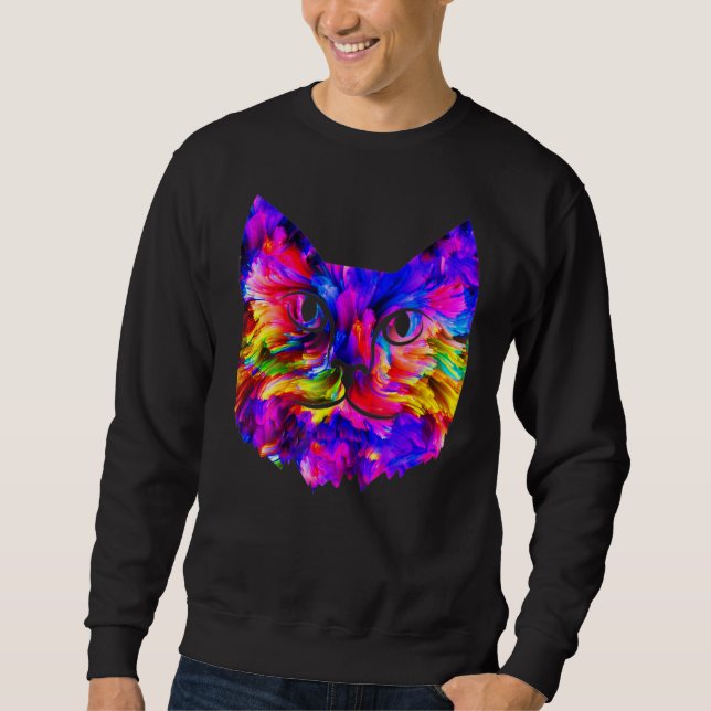 Unique About Colour Cat Pn Sweatshirt (Front)