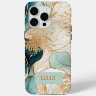 Unique Abstract Alcohol Ink  iPhone 15 Pro Max Case