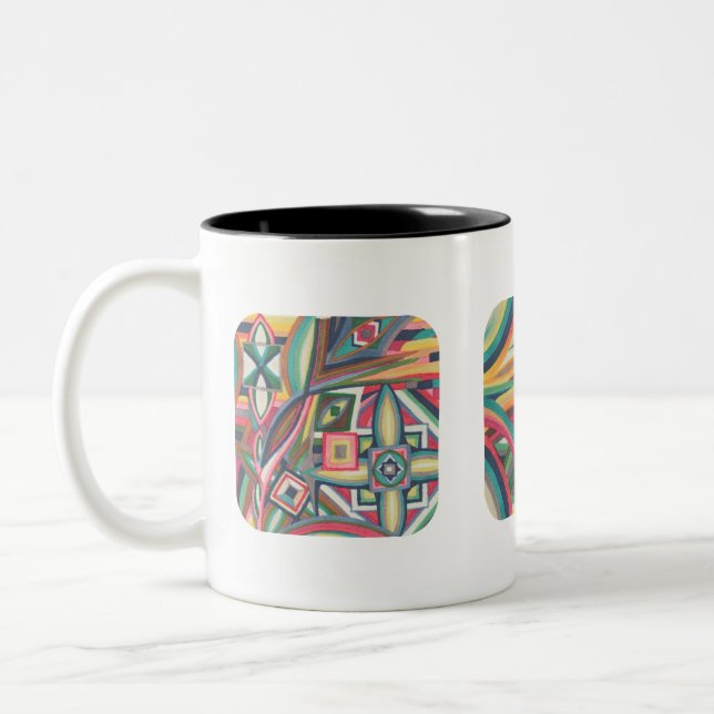 Unique Abstract Art Mug (Left)