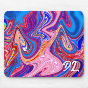 Unique Abstract Colourful Marble Liquid Mousepad