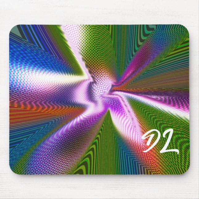 Unique Abstract Colourful Marble Liquid  Mousepad (Front)