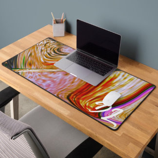 Unique Abstract Colourful Marble Liquid  Mousepad Desk Mat