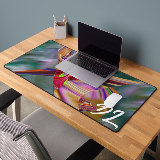 Unique Abstract Colourful Marble Liquid  Mousepad Desk Mat (Creator Uploaded)
