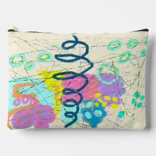 Unique Abstract Digital Art Accessory Pouch