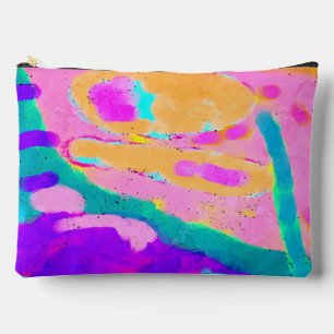 Unique Abstract Digital Painting Accessory Pouch