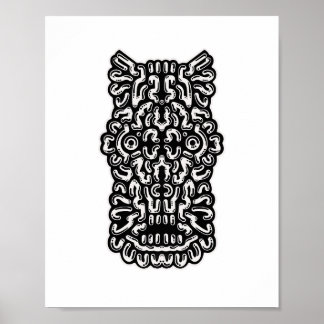Unique Abstract face print