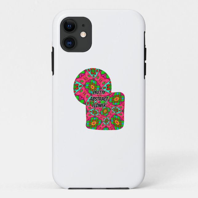 Unique Abstract Flowers Pattern Case-Mate iPhone Case (Back)