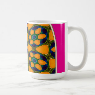 Unique Abstract Flowers Pattern Coffee Mug
