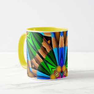 Unique Abstract Flowers Pattern Mug