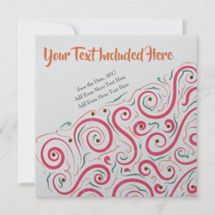 Unique Abstract Invitation by LH