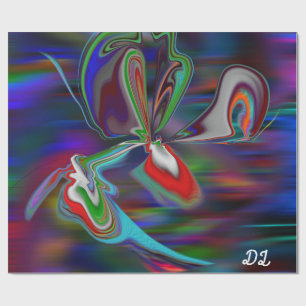 Unique Abstract Marble Liquified Wrapping Paper