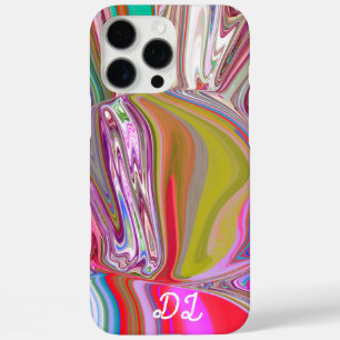 Unique Abstract Marbled Liquified & Colourful iPhone 16 Pro Max Case