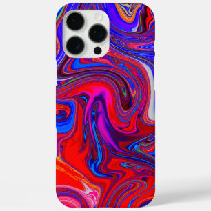 Unique Abstract Marbled Liquified & Colourful iPhone 16 Pro Max Case