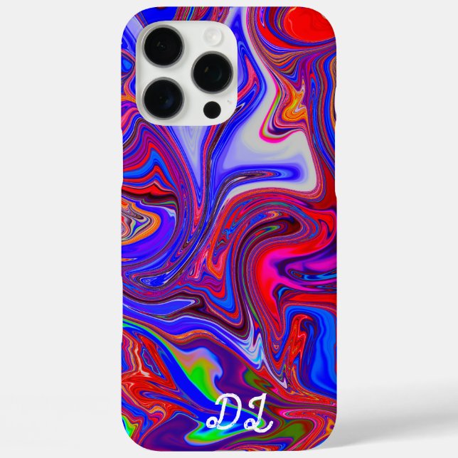 Unique Abstract Marbled Liquified & Colourful Case-Mate iPhone Case (Back)