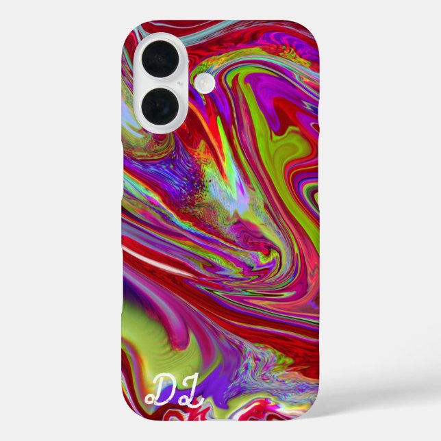 Unique Abstract Marbled Liquified & Colourful Case-Mate iPhone Case (Back)