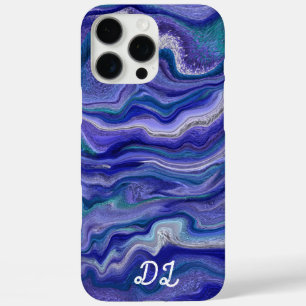 Unique Abstract Marbled Liquified Oil Paint iPhone 16 Pro Max Case
