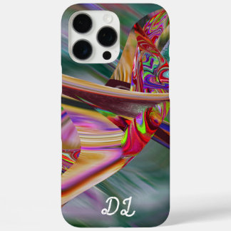 Unique Abstract Marbled Liquified Oil Paint iPhone 16 Pro Max Case
