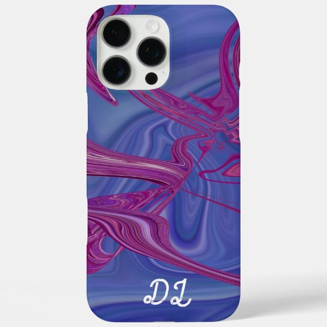 Unique Abstract Marbled Liquified  Oil Paint  Case-Mate iPhone Case (Back)