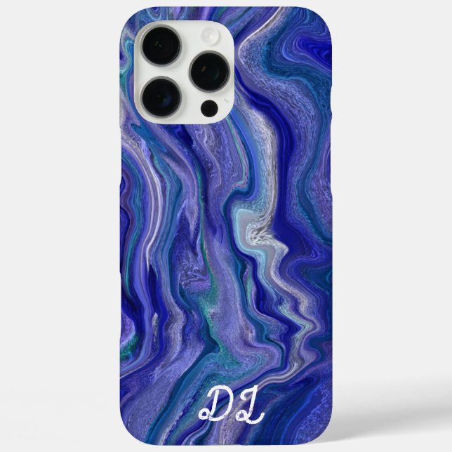 Unique Abstract Marbled Liquified  Oil Paint  Case-Mate iPhone Case (Back)