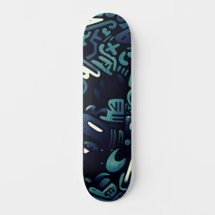 Unique Abstract Urban Street Art Wide Skateboard